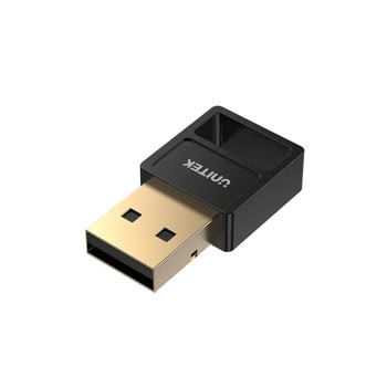 Адаптер Unitek B105B, Bluetooth 5.3, до 3Mbps, обхват до 30m, черен | JAR Computers Unitek B105B
