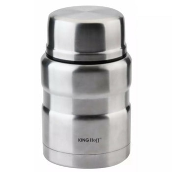 Термос за храна Kinghoff KH 1457, 0.5 литра, неръждаема стомана, двойна стена, инокс | JAR Computers KingHoff KH 1457