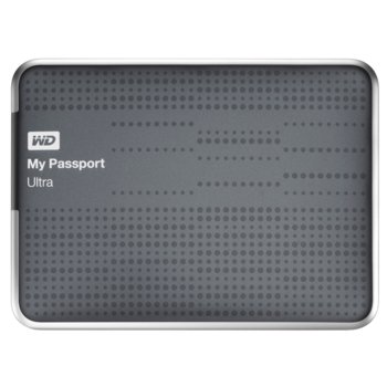 Твърд диск 500GB WD My Passport Ultra, черен 2.5" (6.35 cm), външен, 256bit криптиране, USB3.0 (+захранване през USB), 3г гаранция | JAR Computers 500GB WD My Passport Ultra Black