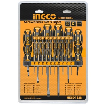 Комплект отвертки 18 броя INGCO HKSD1828 | JAR Computers INGCO HKSD1828