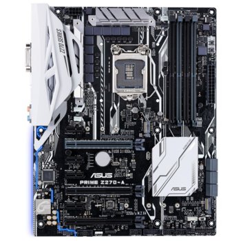 Дънна платка Asus PRIME Z270-A, Z270, LGA1151, DDR4, PCI-E (DP&HDMI)(SLi&CFX), 6x SATA 6Gb/s, 2x M.2 Socket, 1x USB 3.1 (Type-C), ATX | JAR Computers Asus PRIME Z270-A