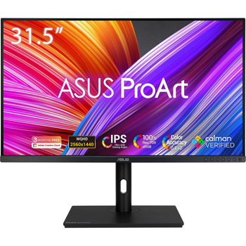 Монитор Asus PA328QV, 31.5" (80.01 cm) IPS панел, 75Hz, 5ms, 1000:1, 350 cd/m2, HDMI, DisplayPort, USB Hub | JAR Computers ASUS PA328QV