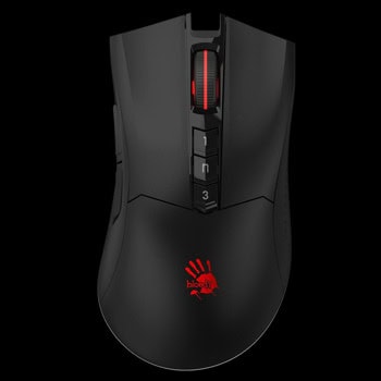 Мишка A4tech Bloody R90 Plus, безжична, оптична (100-5000dpi), USB, черна, 8 програмируеми бутона | JAR Computers A4tech Bloody R90 Plus