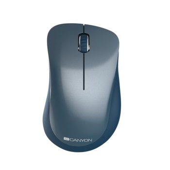 Мишка Canyon MW-11 CNE-CMSW11BL, оптична (1200 dpi), безжична, USB, синя | JAR Computers Canyon MW-11 CNE-CMSW11BL