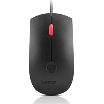Мишка Lenovo Fingerprint Biometric USB Mouse, оптична, 1600 dpi, USB, черна image