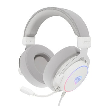Слушалки Genesis Neon 764, USB, микрофон, гейминг, 50mm говорители, бели | JAR Computers Genesis Neon 764 White NSG-2170