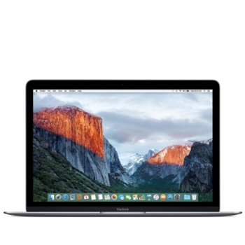 Лаптоп Apple MacBook 12 (Z0TX0003B/BG), сив, двуядрен Intel Core m3 1.2GHz/3.0GHz, 12.0" (30.48 cm) IPS LED Retina Display, 1x USB Type-C, 8GB, 256GB SSD, macOS Sierra, 0.92kg | JAR Computers Apple MacBook 12 256GB Space Grey Z0TX0003B/BG
