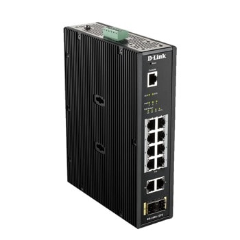Суич D-Link DIS-200G-12PS, 1000 Mbps, 12 порта, 8x 10/100/1000BASE-T PoE, 2xS FP ports | JAR Computers D-Link 12 Port DIS-200G-12PS