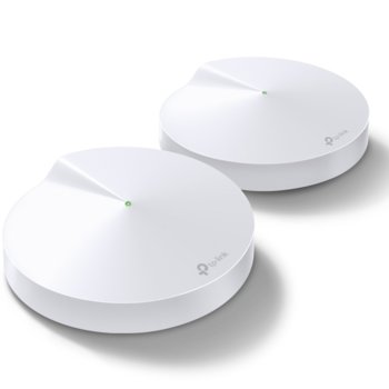 Wi-Fi система TP-Link Deco M9 Plus (2-pack), 2.4GHz (400 Mbps)/5GHz (867 Mbps)/5GHz (867 Mbps), 2x LAN/WAN 1000Mbps порта, 1x USB 2.0, 8 вътрешни антени, Bluetooth | JAR Computers Безжична Wi-fi TP-Link Deco M9 Plus AC2200 2-pack
