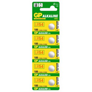 Батерии алкални GP LR54, 1.5V, 1 бр. | JAR Computers Батерии алкални GP LR54 1.5V 1 бр