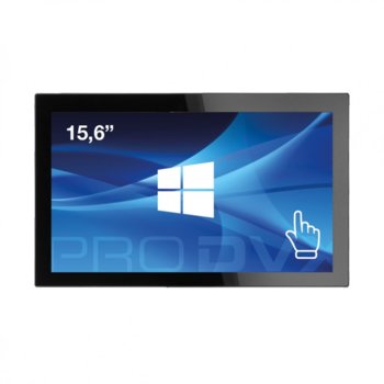 All in One компютър ProDVX IPPC-15, четириядрен Braswell Intel Celeron N3160 1.6/2.24 GHz, 15.6" (39.62 cm) Full HD LED Capacitive Multi Touch Display, 4GB DDR3L, 64GB SSD, USB 3.0, Free DOS | JAR Computers ProDVX IPPC-15