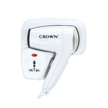 Сешоар Crown CHD-1201 WS, 1200W, терморегулатор, автоматичен предпазител, бял | JAR Computers Сешоар Crown CHD-1201 WS