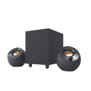 Тонколони Creative PEBBLE Plus 2.1, 8W RMS, 3.5mm jack, USB, черни | JAR Computers Creative PEBBLE Plus 2.1, USB
