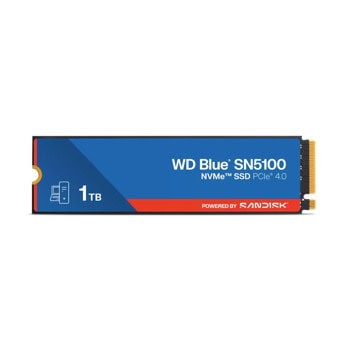 Памет SSD 1TB, Western Digital Blue SN5100, NVMe, M.2 (2280), скорост на четене до 7100MB/s, скорост на запис до 6700 MB/s | JAR Computers Western Digital 1TB Blue SN5100 WDS100T5B0E-00CPE0