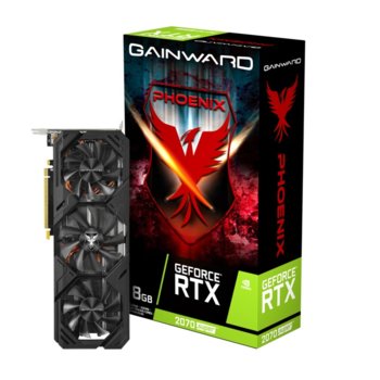 Видео карта nVidia GeForce RTX 2070 SUPER, 8GB, Gainward Phoenix, PCI-E 3.0, GDDR6, 256-bit, DisplayPort, HDMI | JAR Computers Gainward RTX 2070 SUPER Phoenix