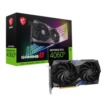 Видео карта Nvidia GF RTX 4060 Ti, 16GB, MSI Gaming X, PCI-E 4.0, GDDR6, 128-bit, HDMI, DisplayPort | JAR Computers MSI GeForce RTX 4060 Ti Gaming X 16G