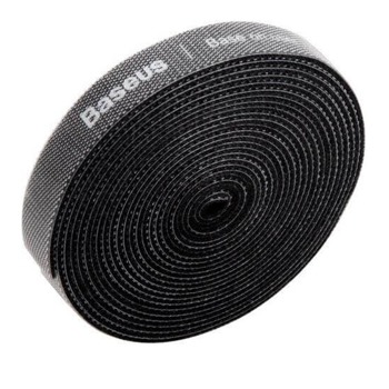 Лента за организиране на кабели Baseus Rainbow Circle Velcro Strap, 300Cm, велкро, черна | JAR Computers Baseus Rainbow Circle Velcro Strap 300cm