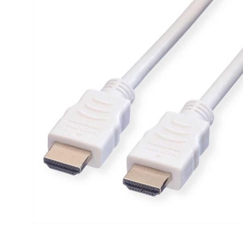 Кабел Roline 11.99.5702, от HDMI(м) към HDMI(м), 2m, бял, 4K@30Hz | JAR Computers Roline 11.99.5702