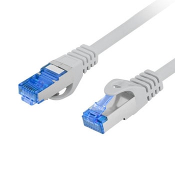 Пач кабел Lanberg PCF6A-10CC-0050-S, S-FTP, Cat.6a, 0.5m, сив, Fluke Passed | JAR Computers Lanberg PCF6A-10CC-0050-S