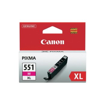 Касета CANON PIXMA IP7250/iP8750/iP8750/iX6850/MG5450/MG6350/MG6450/MG6650/MG7150/MG7550/MX725/MX925 - Magenta ink tank - CLI-551XLM - P№ 6445B001 - заб.: 650p | JAR Computers Касета CANON PIXMA IP 7250
