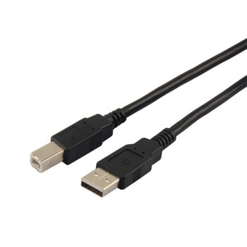 Кабел от USB A(м) към USB В(м), 3m, черен | JAR Computers USB A(м) към USB В(м) 3m