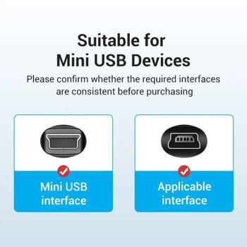 кабел vention cowbd usb c m to usb mini b m 5pin | JAR Computers кабел vention cowbd usb c m to usb mini b m 5pin