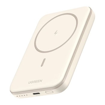 Външна батерия /power bank/ Ugreen PB560, 5000mAh, бежова, 1x USB-C, безжично зареждане | JAR Computers Външна батерия power bank Ugreen PB560 25207