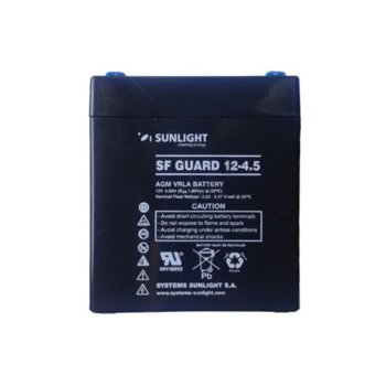 Акумулаторна батерия Sunlight SF Guard 12V, 4.5Ah | JAR Computers BATTERY 12V / 4.5AH