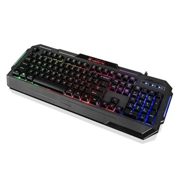 Клавиатура Logic LC-STARR-TWO, гейминг, Anti-Ghosting technology, RGB, черна, USB image