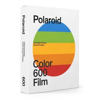 Фотохартия Polaroid Color film for 600 – Round Frame, за Vintage Polaroid 600, Polaroid Impulse и с новите i-Type фотоапарати, 8 листа, кръгла рамка image