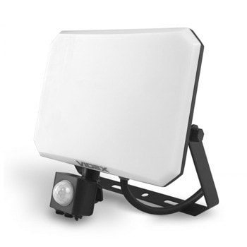 LED прожектор Videx VLE-F3-0505B-S, 50W, 4750 lm, 5000K, IP65 защита, за стена, със сензор | JAR Computers Videx VLE-F3-0505B-S