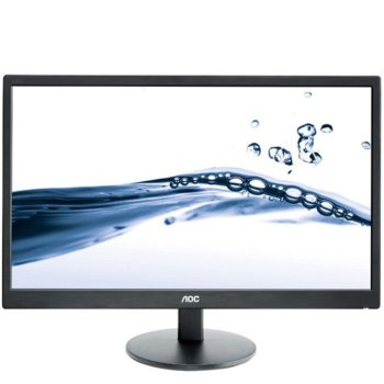 Монитор 23" (58.42 cm) AOC e2370Sh, FULL HD LED, 5ms, 20 000 000:1, 250cd/m2, HDMI & DVI, колонки, черен, TCO6.0, 3г. | JAR Computers 23 AOC e2370Sh FULL HD LED HDMI
