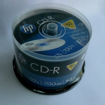 Оптичен носител CD-R 25Gb, HP hp0015, 52x, 50бр. | JAR Computers HP CD-R 80min./700mb 50бр.
