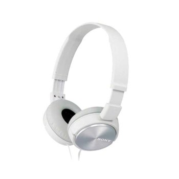 Слушалки Sony MDR-ZX310, 30 mm драйвери, микрофон, бели | JAR Computers Sony Headset MDR-ZX310 white