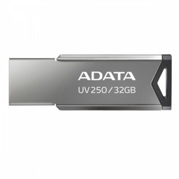 Памет 32GB USB Flash Drive, A-Data UV250 (AUV250-32G-RBK), USB 2.0, сива | JAR Computers A-Data AUV250-32G-RBK