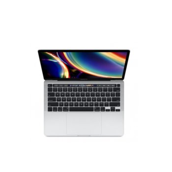 Лаптоп Apple MacBook Pro 13 Touch Bar (2020) (MWP82ZE/A_Z0Y90007S/BG)(сребрист), четириядрен Intel Core i5 2.0/3.8GHz, 13.3" (33.78) cm IPS Retina дисплей, (Thunderbolt), 16GB DDR4, 1ТB SSD, 4x Thunderbolt 3, macOS Catalina | JAR Computers Apple MacBook Pro 13 Touch Bar (2020) BG