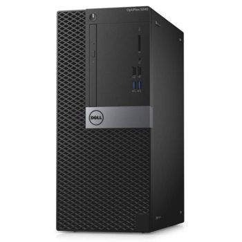 Настолен компютър Dell Optiplex 5040 MT (N008O5040MT02CI5652GV_UBU-14), четири-ядрен Skylake Intel Core i5-6500 3.2/3.6GHz, 4GB DDR3L RAM, 256GB SSD, 6x 3.0 USB, клавиатура и мишка, Linux | JAR Computers Dell Optiplex 5040 MT N008O5040MT02CI5652GV_UBU-14