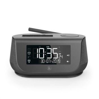 Радио Hama DR36SBT (54896), цифрово, FB, DAB, DAB+, часовник, будилник, Bluetooth, USB, microUSB, AUX, 2x 2W, черно image