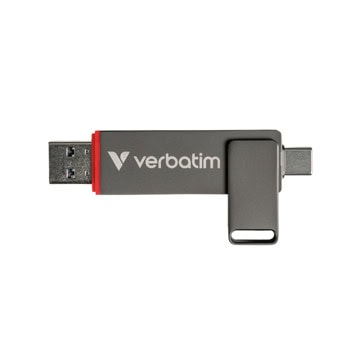 Памет SSD 1TB, Verbatim Dual QuickStick, USB 3.2 Gen 1 Type-A/C, външна, скорост на четене до 550MB/s, скорост на запис до 500MB/s | JAR Computers Verbatim Dual QuickStick 1TB 32043