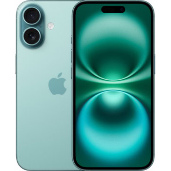 Смартфон Apple iPhone 16 (Teal), поддържа 2 SIM карти, 6.1" (15.49cm) Super Retina XDR OLED Dolby Vision дисплей, шестядрен Apple A18 3.78GHz, 8GB RAM, 128GB Flash памет, 48 + 12 & 12 Mpix камери, iOS, 170g | JAR Computers Apple iPhone 16 Teal 128GB MYED3ZD/A