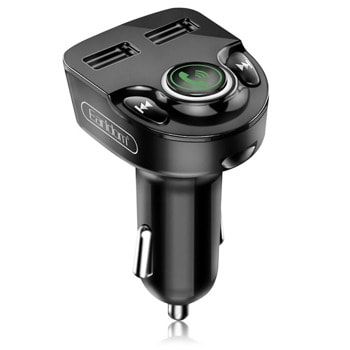FM трансмитер Earldom ET-M46, Bluetooth 4.0, LCD дисплей, 2x USB-A, MicroSD слот, черен | JAR Computers Earldom ET-M46 17388