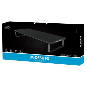 DeepCool Monitor stand M-DESK F3 BK USB3.0 Hub