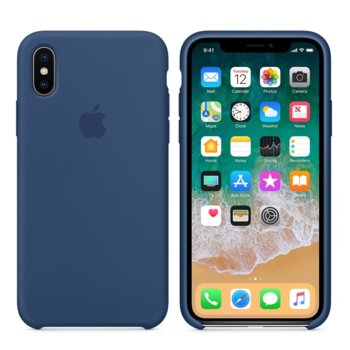 Apple iPhone X Silicone Case - Blue Cobalt