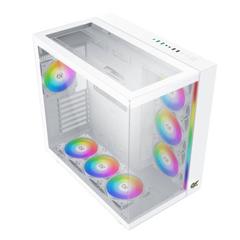 Кутия Xigmatek AQUA ULTRA Arctic, EATX/ATX/mATX/Mini-ITX, 2x USB 3.0, 3x 120mm вентилатора, с прозорец, бяла, без захранване | JAR Computers Кутия Xigmatek AQUA ULTRA Arctic бяла