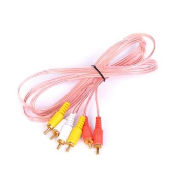 Кабел Royal CABLE-3RCA / 150 HQ Silicone, от 3x RCA(м) към 3x RCA(м), 1.5m, розов, силиконова изолация | JAR Computers Royal CABLE-3RCA / 150 HQ Silicone 21014415