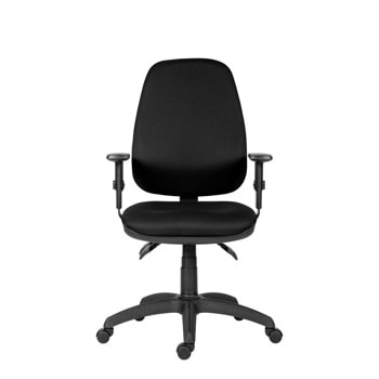 Работен стол Antares 1540 ASYN BR16, до 130кг, дамаска, асинхронен механизъм, коригиране на височината, заключване в позиция, черен | JAR Computers Работен стол Antares 1540 ASYN BR16 Black