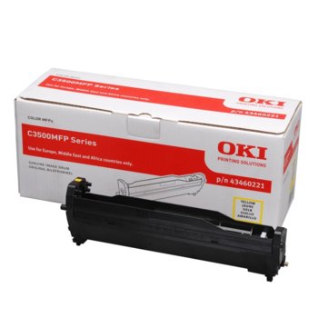 Drum Unit  ЗА OKI C 3520/3530/MC 350/360 - Yellow - P№ 43460221 - заб.: 15000k | JAR Computers КАСЕТА ЗА OKI C 3520/3530/MC 350/360 - Drum Yell…