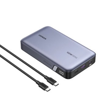 Bъншна батерия /power bank/ Ugreen Nexode, 20 000mAh, черна, 1x USB-A, 2x USB-C, 100W | JAR Computers Ugreen Nexode 20000mAh 100W UG25188