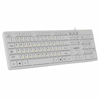 Makki Keyboard USB BG Low profile MAKKI-KB-C14-WH