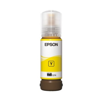 Мастило за Epson EcoTank L8050, Yellow - C13T09C44A - Epson - Заб.: 7200 брой копия, 70 ml капацитет | JAR Computers Epson 108 EcoTank Yellow ink C13T09C44A
